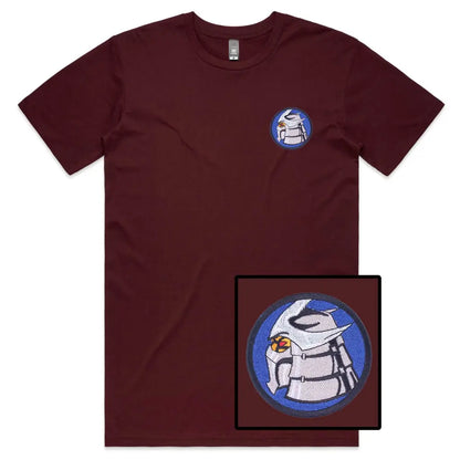 Robot Circle Embroidered T-Shirt - Tshirtpark.com