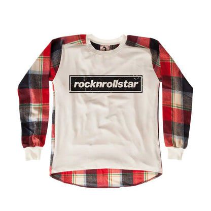Rock And Roll Chequered SweatShirt - Tshirtpark.com
