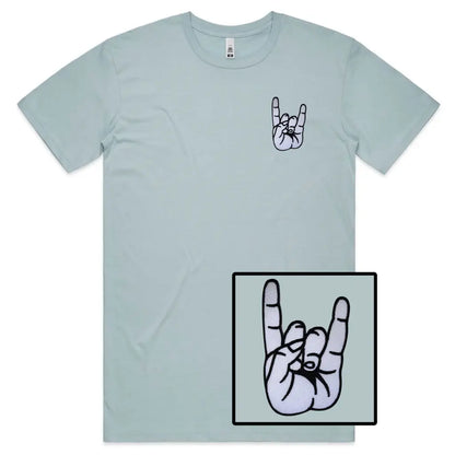 Rock Hand Embroidered T-Shirt - Tshirtpark.com