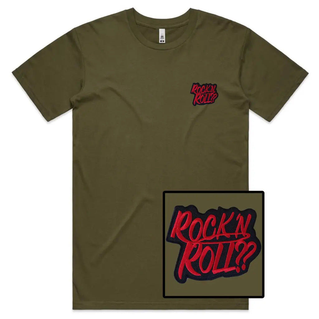 Rock N Roll Embroidered T-Shirt - Tshirtpark.com