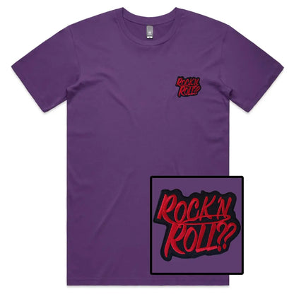 Rock N Roll Embroidered T-Shirt - Tshirtpark.com