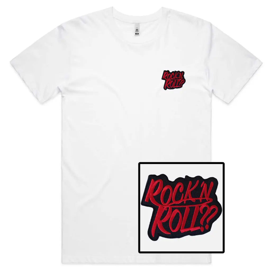 Rock N Roll Embroidered T-Shirt - Tshirtpark.com