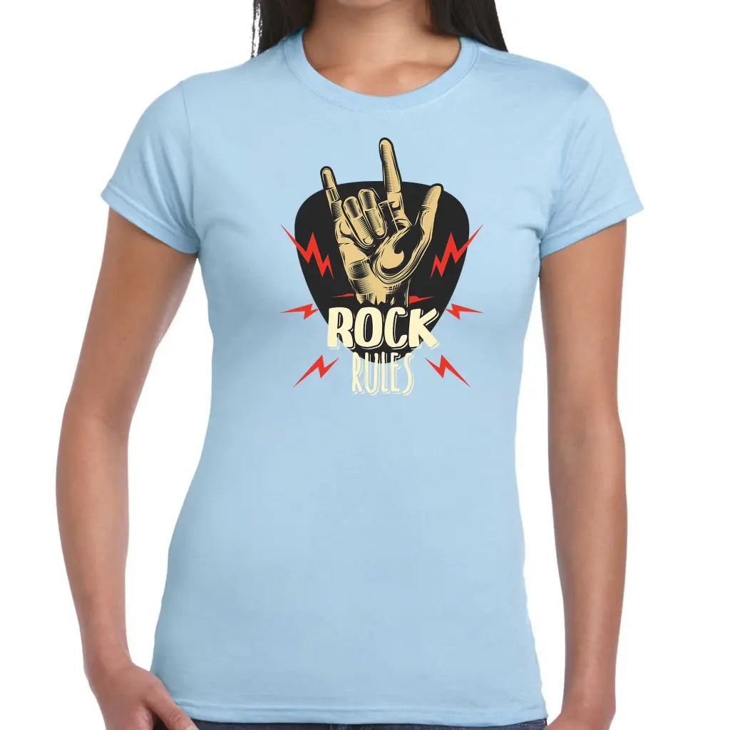 Rock Rules Ladies T-shirt - Tshirtpark.com