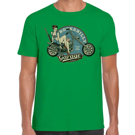 Rockabilly Pinup Garage T-Shirt - Tshirtpark.com