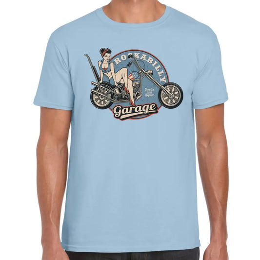 Rockabilly Pinup Garage T-Shirt - Tshirtpark.com