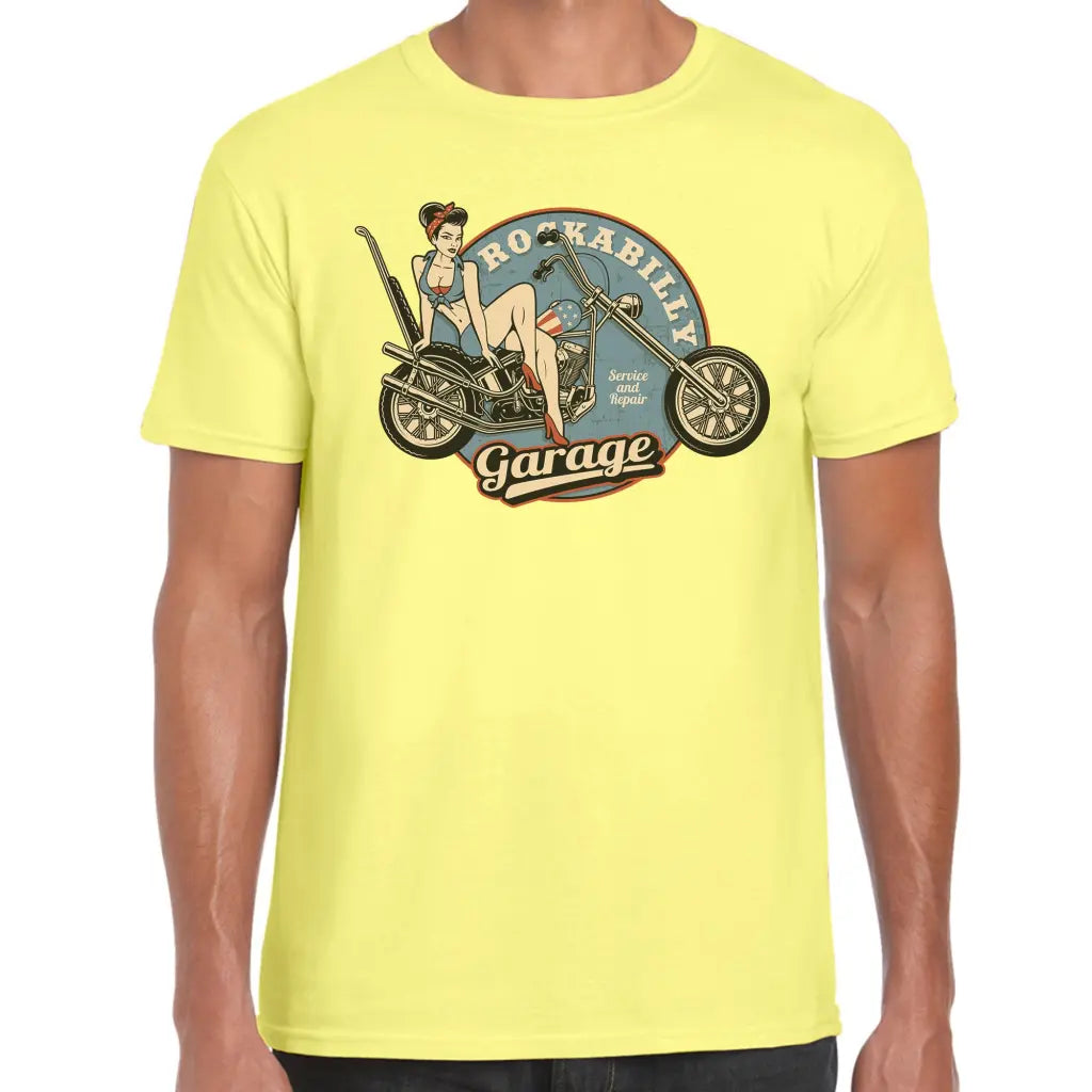 Rockabilly Pinup Garage T-Shirt - Tshirtpark.com