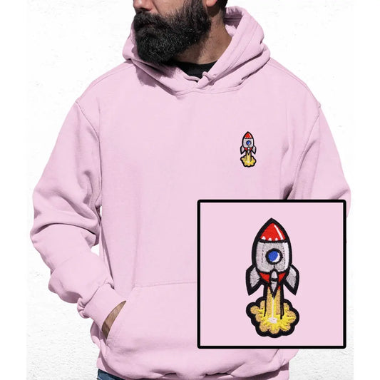 Rocket Embroidered Colour Hoodie - Tshirtpark.com