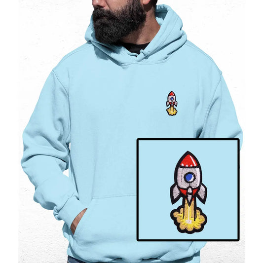 Rocket Embroidered Colour Hoodie - Tshirtpark.com