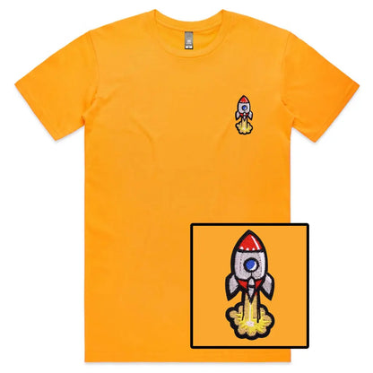 Rocket Embroidered T-Shirt - Tshirtpark.com