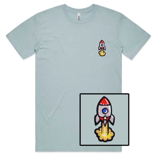 Rocket Embroidered T-Shirt - Tshirtpark.com