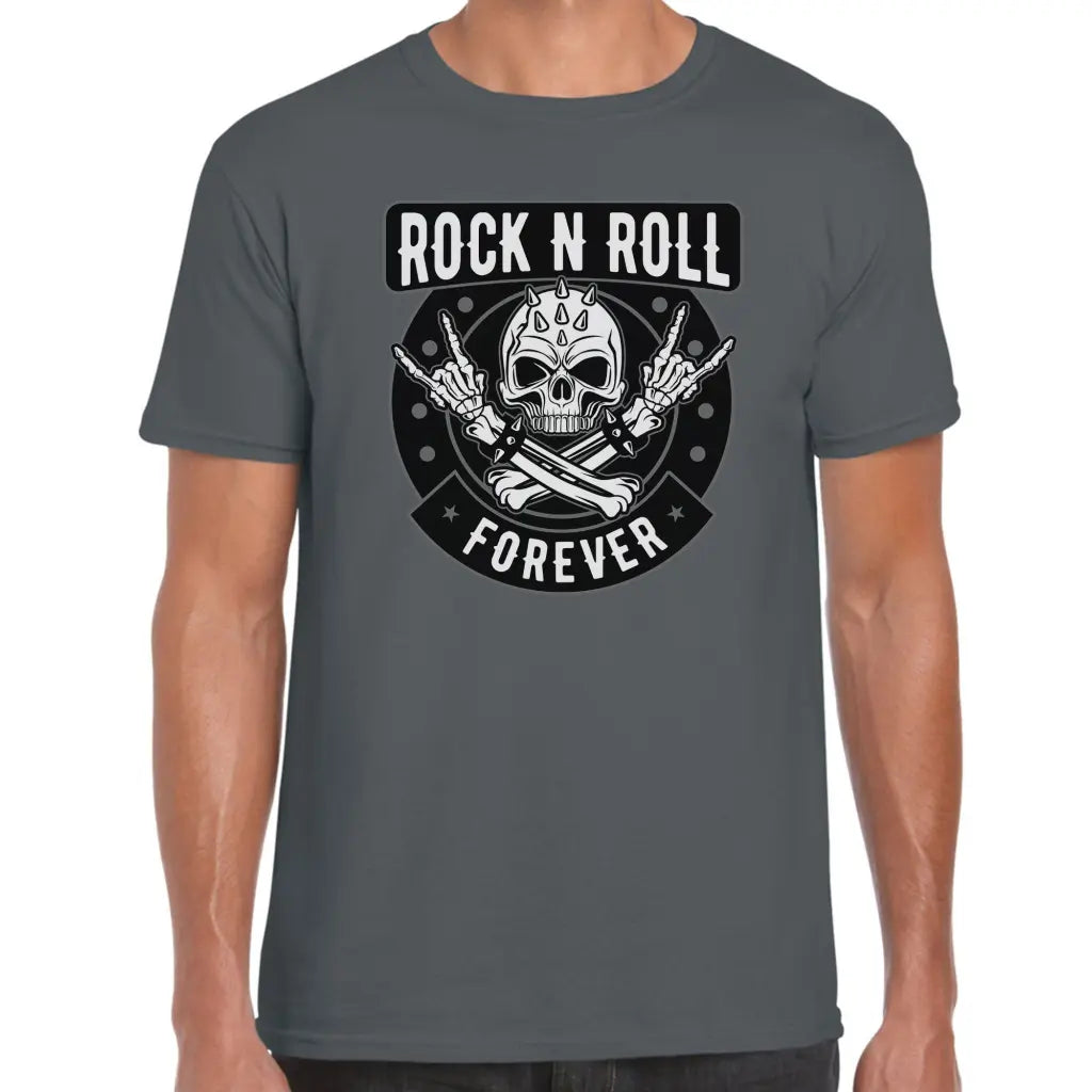 Ronk N’ Roll Forever Skull T-Shirt - Tshirtpark.com