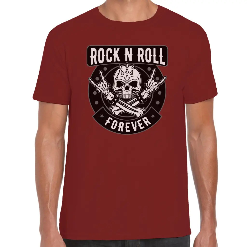 Ronk N’ Roll Forever Skull T-Shirt - Tshirtpark.com