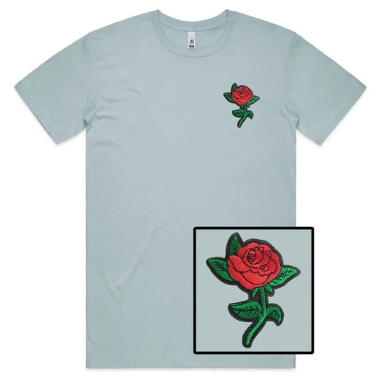 Rose Embroidered T-Shirt - Tshirtpark.com