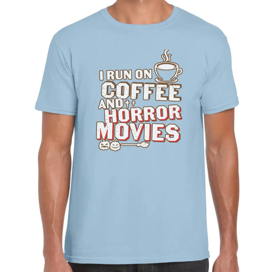 Run On Horror Movies T-Shirt - Tshirtpark.com