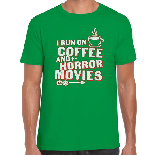 Run On Horror Movies T-Shirt - Tshirtpark.com