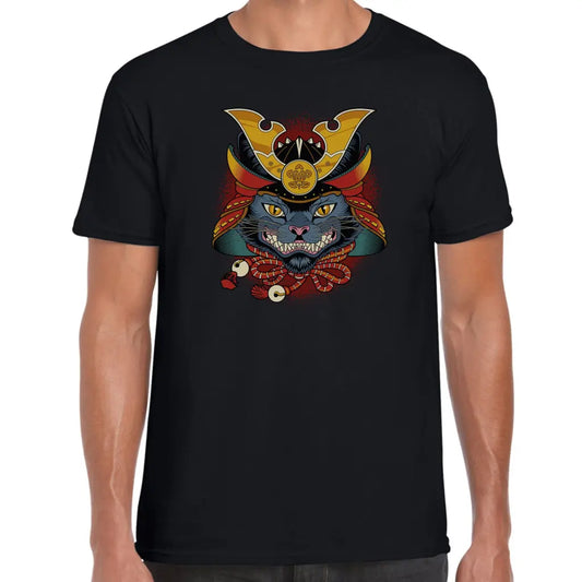 Samurai Helmet Cat T-Shirt - Tshirtpark.com