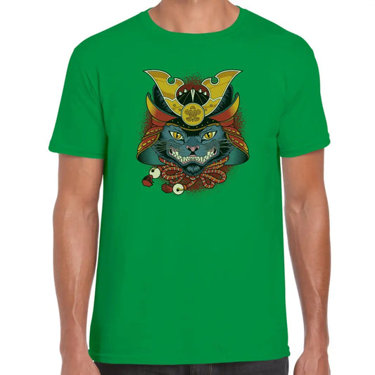 Samurai Helmet Cat T-Shirt - Tshirtpark.com