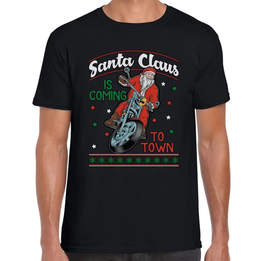 Santa Claus is Coming To Town T-Shirt - Tshirtpark.com