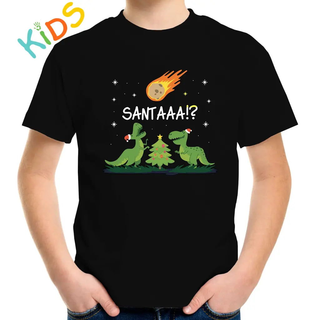 Santa Dino Kids T-shirt - Tshirtpark.com