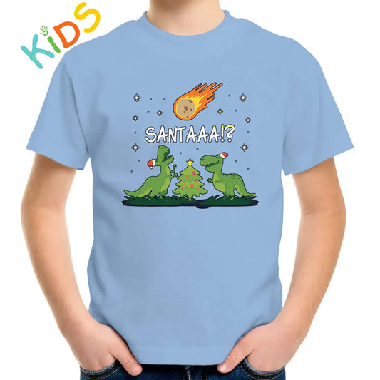 Santa Dino Kids T-shirt - Tshirtpark.com