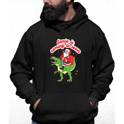 Santa Is coming To Town Colour Hoodie - Tshirtpark.com