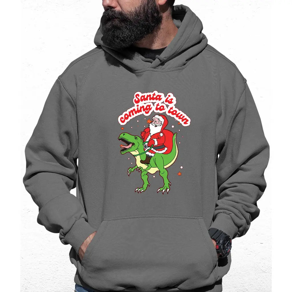 Santa Is coming To Town Colour Hoodie - Tshirtpark.com