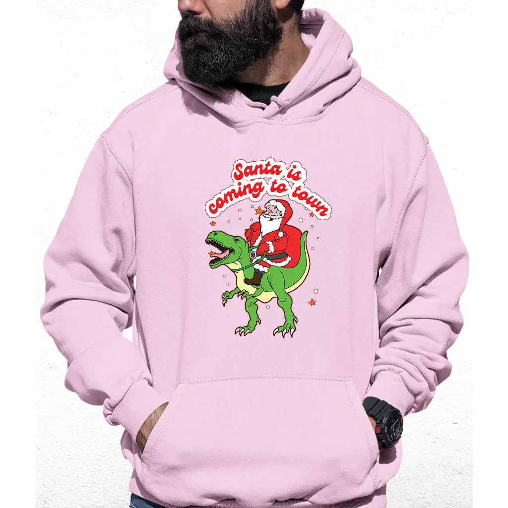 Santa Is coming To Town Colour Hoodie - Tshirtpark.com