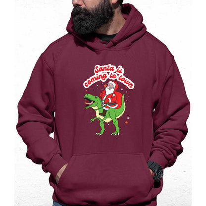 Santa Is coming To Town Colour Hoodie - Tshirtpark.com