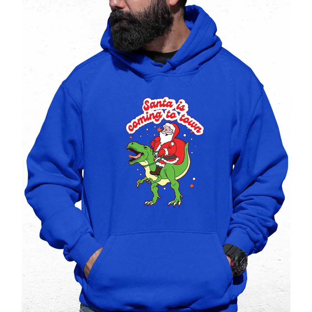 Santa Is coming To Town Colour Hoodie - Tshirtpark.com