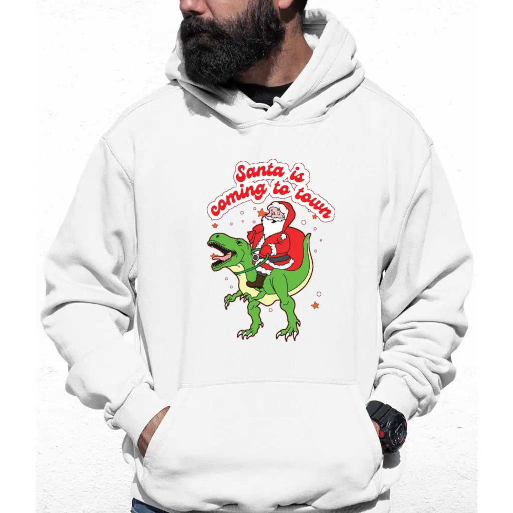 Santa Is coming To Town Colour Hoodie - Tshirtpark.com