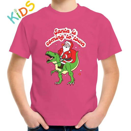 Santa IS Coming To Town Kids T-shirt - Tshirtpark.com