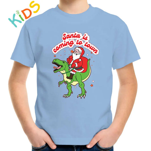 Santa IS Coming To Town Kids T-shirt - Tshirtpark.com