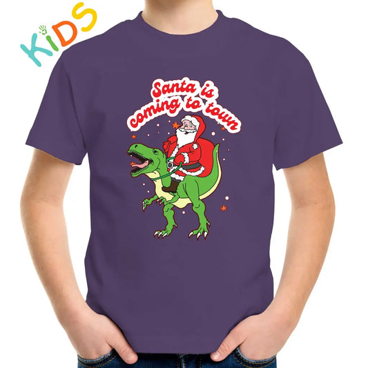 Santa IS Coming To Town Kids T-shirt - Tshirtpark.com