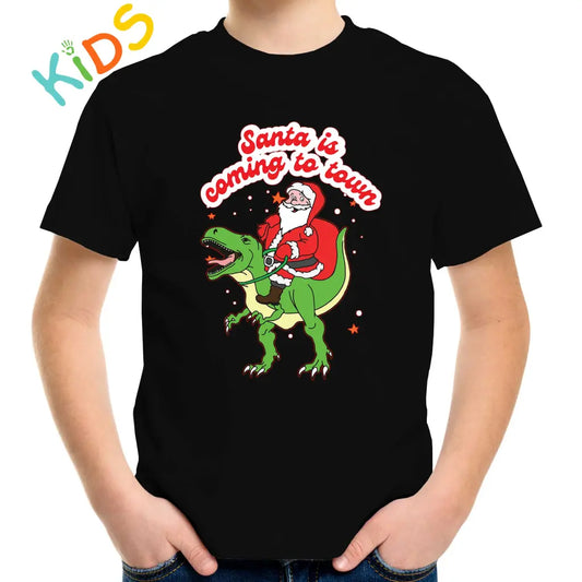 Santa IS Coming To Town Kids T-shirt - Tshirtpark.com