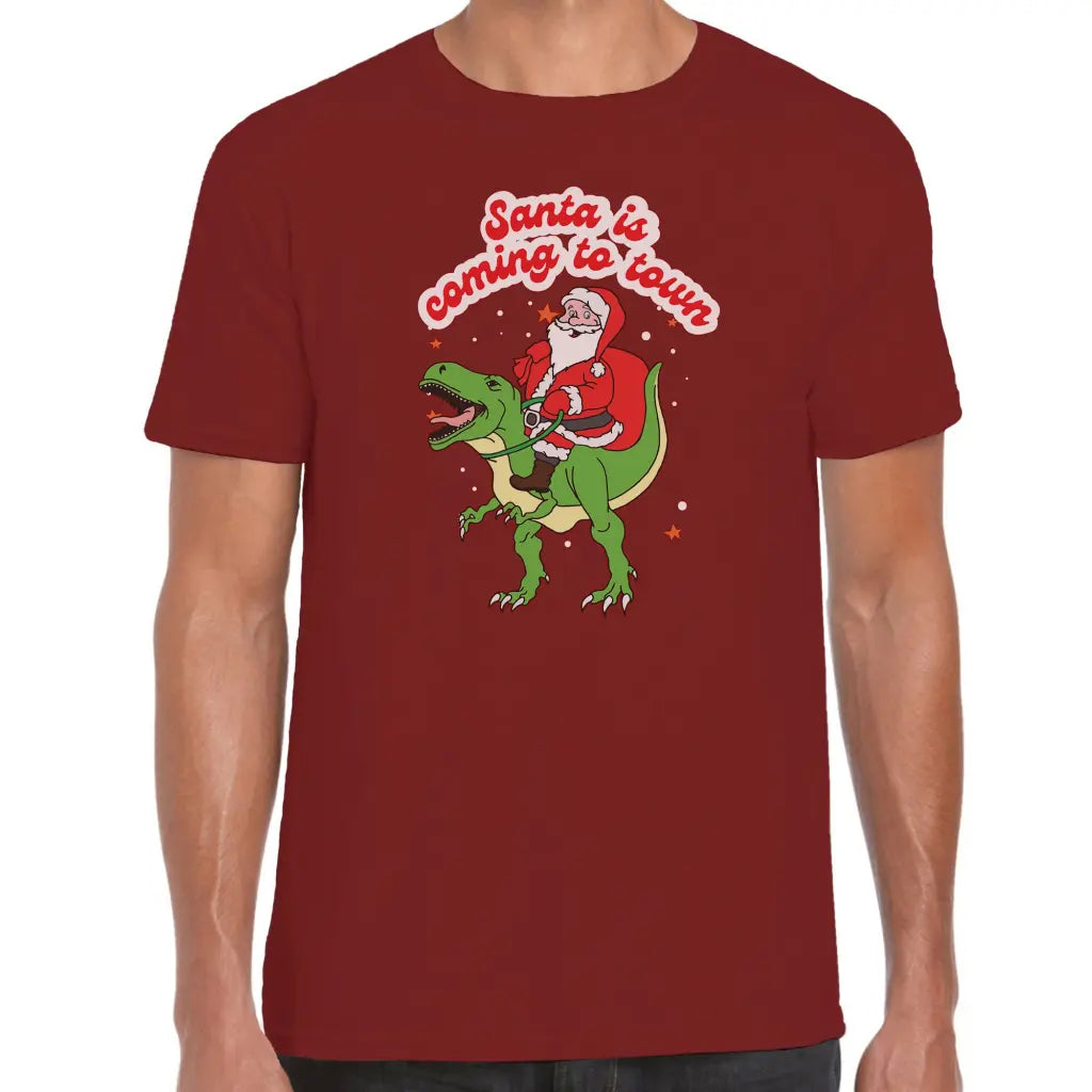 Santa Is Coming To Town T-Shirt - Tshirtpark.com