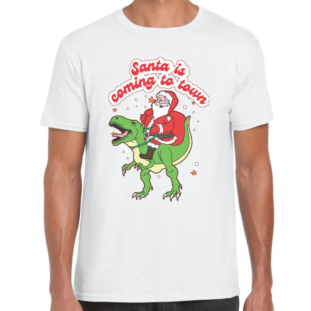 Santa Is Coming To Town T-Shirt - Tshirtpark.com