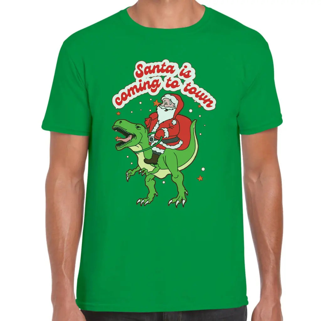 Santa Is Coming To Town T-Shirt - Tshirtpark.com