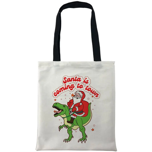 Santa Is Coming Town Bags - Tshirtpark.com