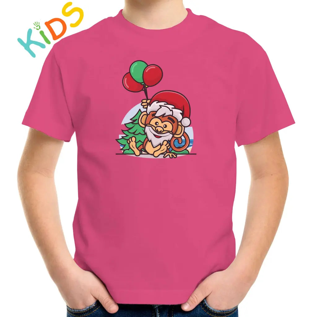 Santa Monkey Kids T-shirt - Tshirtpark.com