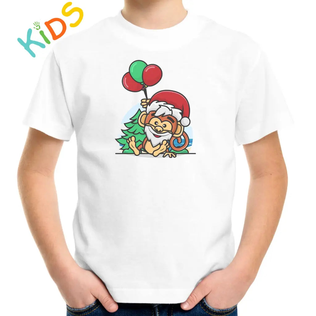 Santa Monkey Kids T-shirt - Tshirtpark.com