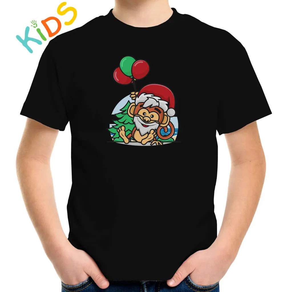 Santa Monkey Kids T-shirt - Tshirtpark.com