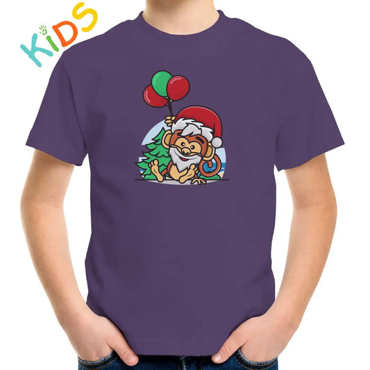 Santa Monkey Kids T-shirt - Tshirtpark.com