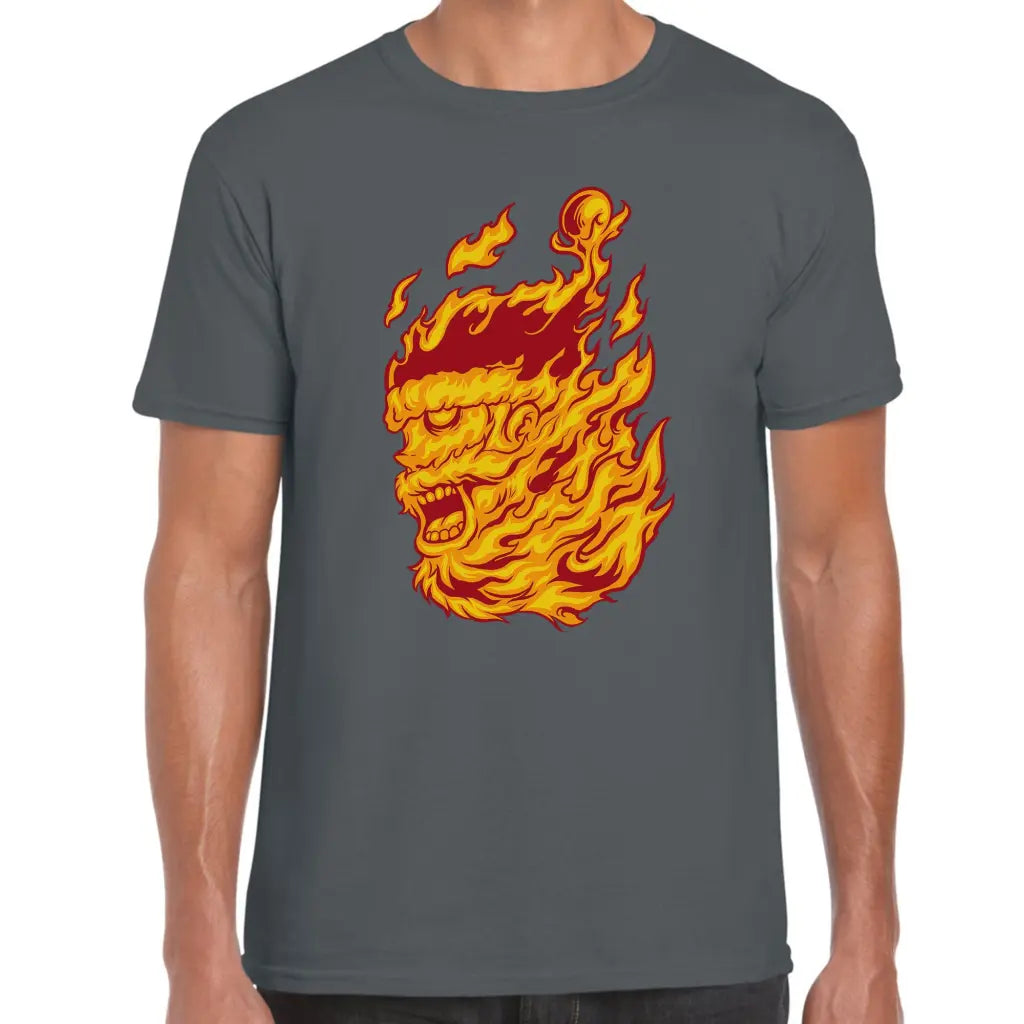 Santa On Fire T-Shirt - Tshirtpark.com