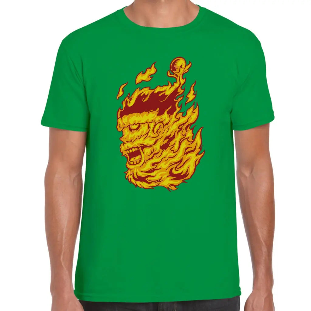Santa On Fire T-Shirt - Tshirtpark.com