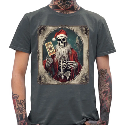 Santa Skull Tarot Card T-Shirt - Tshirtpark.com