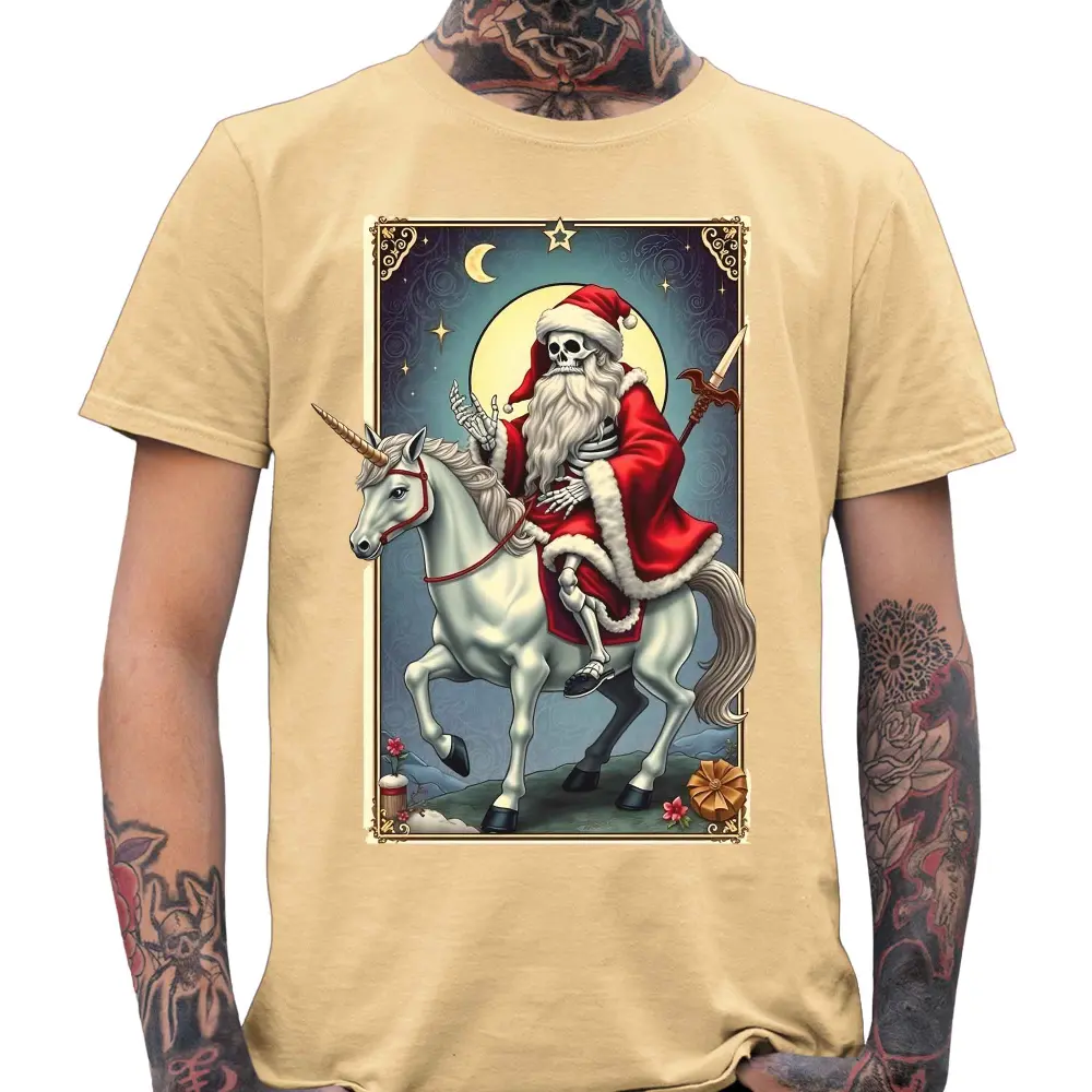 Santa Skull Van Gogh T-Shirt - Tshirtpark.com