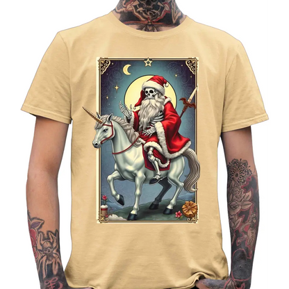 Santa Skull Van Gogh T-Shirt - Tshirtpark.com