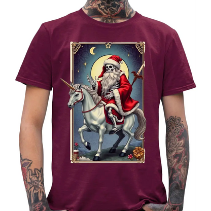 Santa Skull Van Gogh T-Shirt - Tshirtpark.com