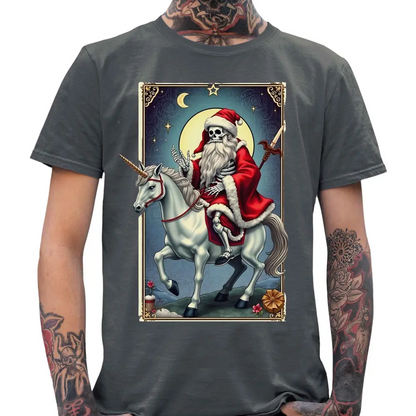 Santa Skull Van Gogh T-Shirt - Tshirtpark.com