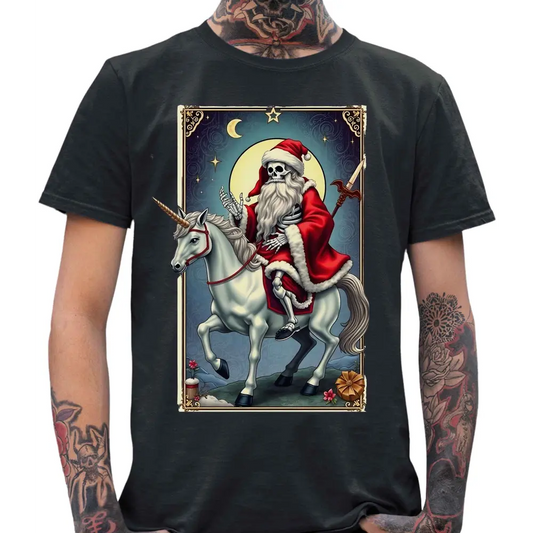 Santa Skull Van Gogh T-Shirt - Tshirtpark.com